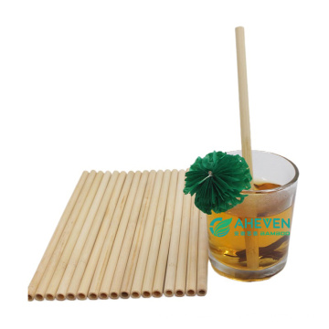 Amazon hot sale diposable 20cm long high quality bamboo drinking straws